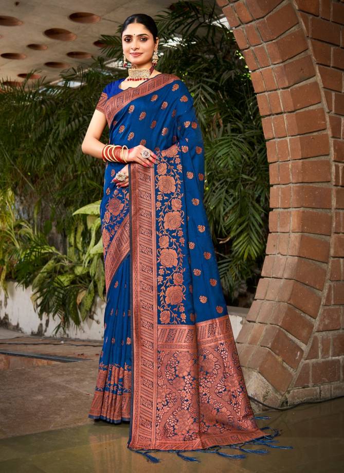 Indu Silk By Bunawat Designer Silk Wedding Wear Sarees Wholesale Price In Surat